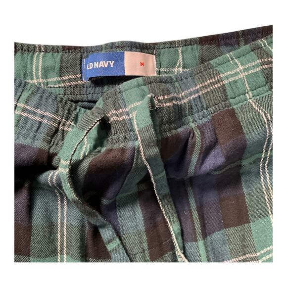 Old Navy Plaid Pajama Set NWT Pants & Thermal Long Sleeve Top Used Size Medium - Picture 6 of 10